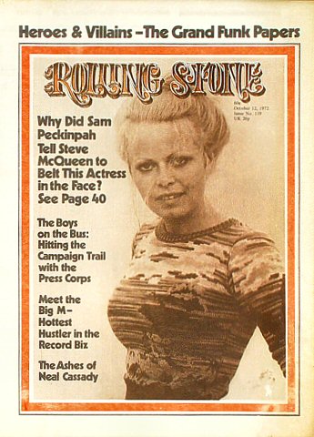 Neal Cassady Rolling Stone Magazine on 12 Oct 72 Magazine