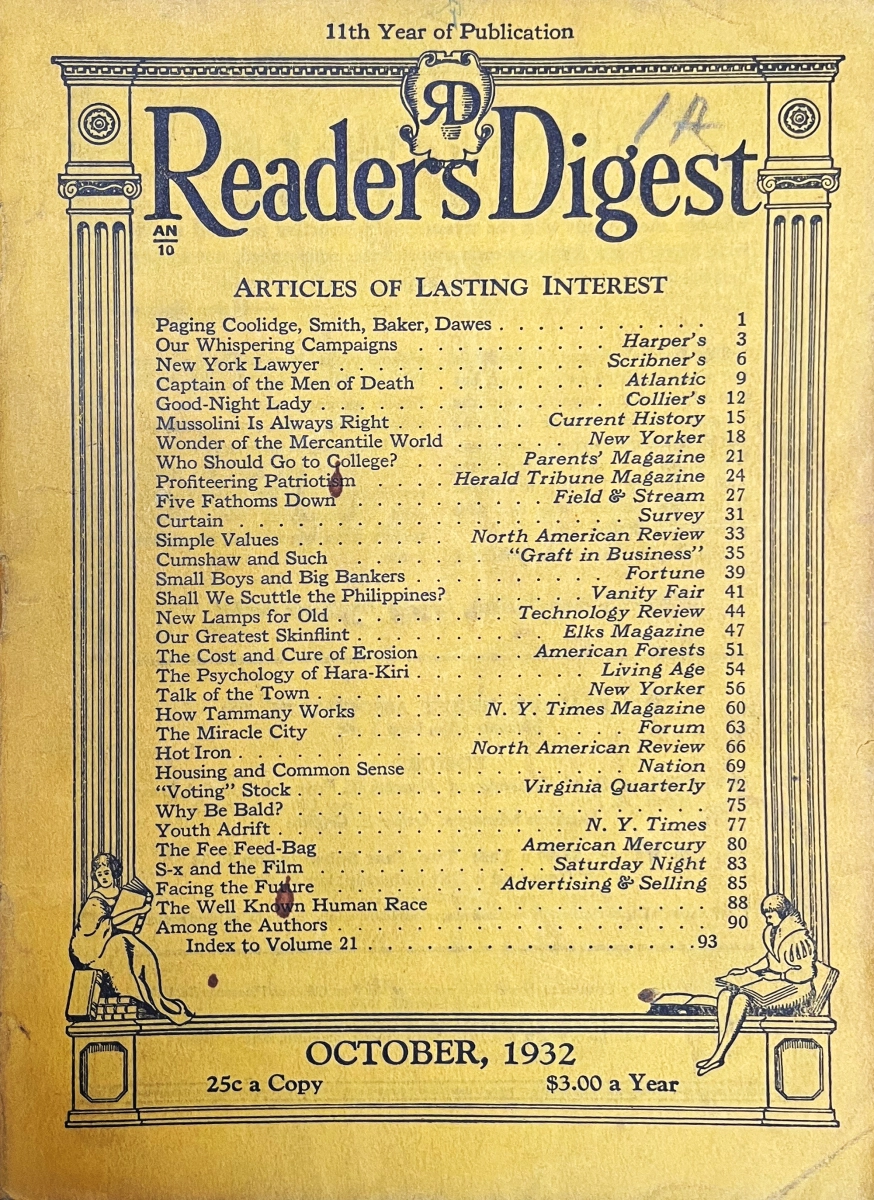 Readers Digest October At Wolfgang S