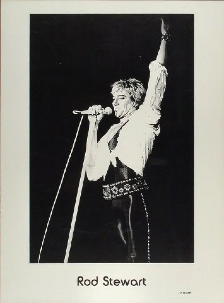 Rod Stewart Vintage Concert Poster 1978 At Wolfgang S