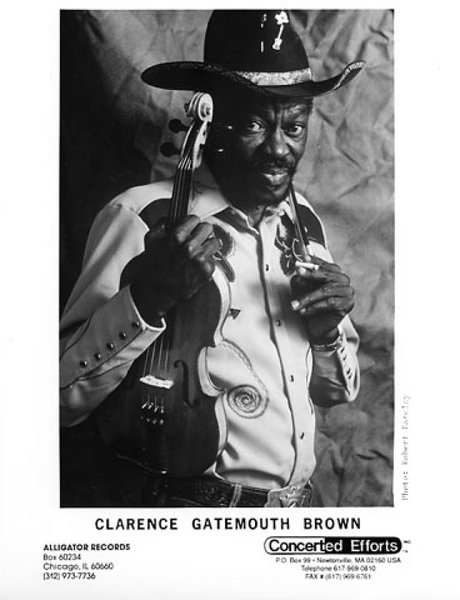 Clarence Gatemouth Brown Vintage Concert Photo Promo Print At Wolfgang S