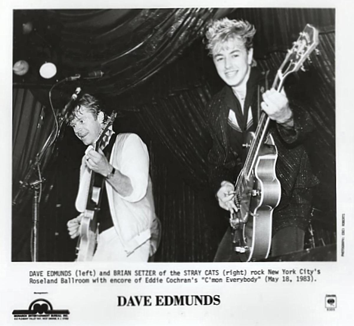 Dave Edmunds Vintage Concert Photo Promo Print May At Wolfgang S