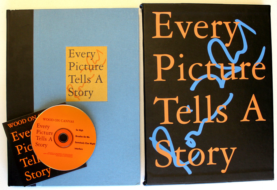every picture tells a story: wood on canvas book by ron wood