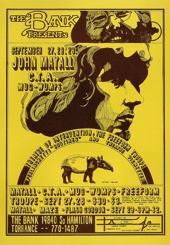 John Mayall poster | Concert posters, Vintage concert posters, Blues ...