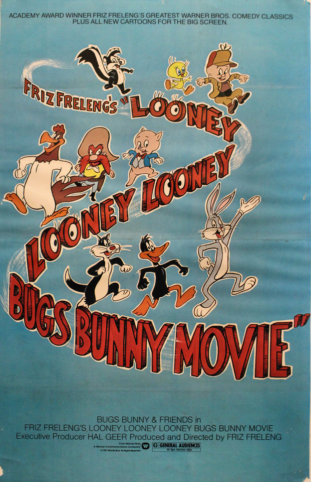 Looney Looney Looney Bugs Bunny Movie Vintage Concert Poster, Nov 20 