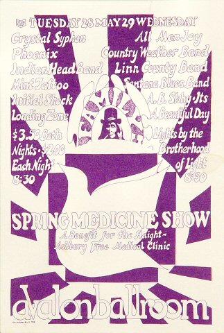 Spring Medicine Show: A Benefit for the Haight-Ashbury Free Medical Clinic Handbill