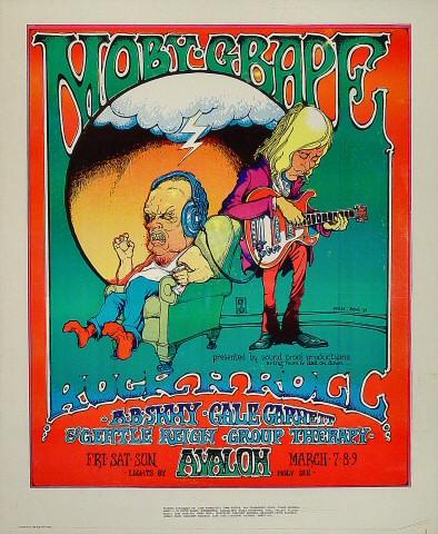 Moby Grape Vintage Concert Poster from Avalon Ballroom, Mar 7