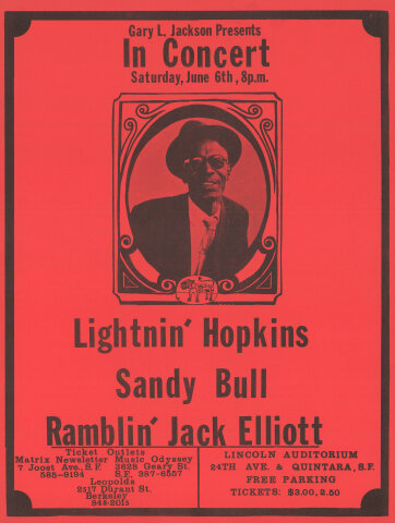 Lightining Hopkins Poster