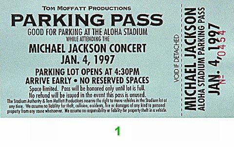 Michael Jackson Backstage Pass