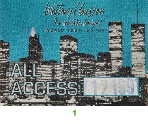 Whitney Houston Backstage Pass
