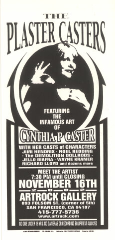 The Plaster Casters Handbill