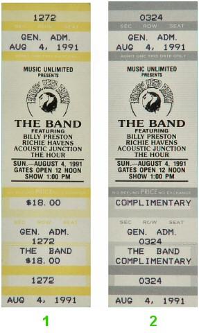 The Band Vintage Ticket