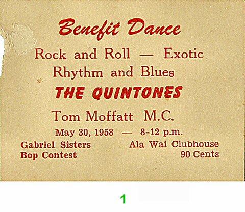 Benefit Dance Vintage Ticket