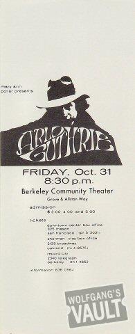 Arlo Guthrie Handbill