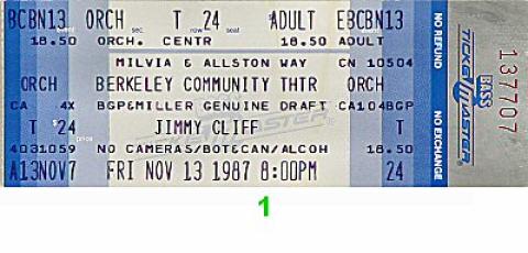 Jimmy Cliff Vintage Ticket