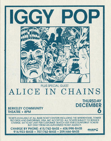 Iggy Pop Handbill