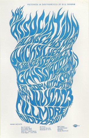 The Association Vintage Concert Handbill from Fillmore Auditorium