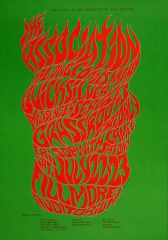 The Association Vintage Concert Poster from Fillmore