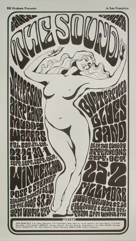The Sound Vintage Concert Poster from Winterland, Sep 23, 1966 at Wolfgang's