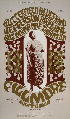 Muddy Waters Blues Band Vintage Concert Poster from Fillmore
