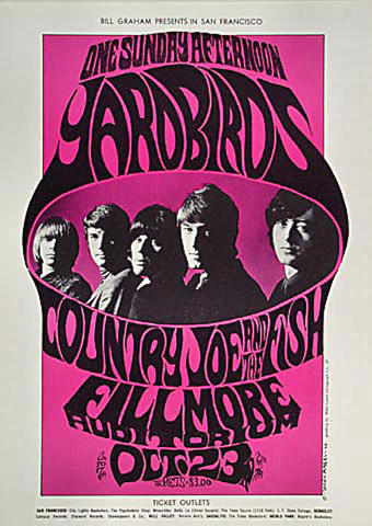 Yardbirds Handbill
