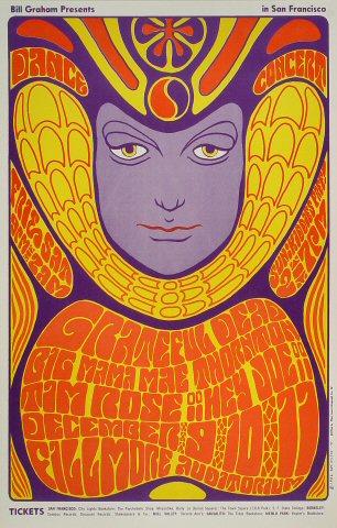 Grateful Dead Handbill ヴィンテージ ポストカード Grateful Dead Vintage Concert Postcard from Fillmore Auditorium