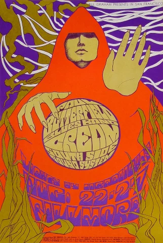 Pink Floyd Vintage Concert Poster from Fillmore Auditorium, Oct 26, 1967 at  Wolfgang's