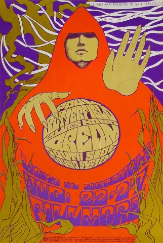 Cream Vintage Concert Poster from Fillmore Auditorium, Aug 22, 1967 at ...