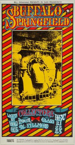 バッファロースプリングフィールド 1967 ビンテージポスター Buffalo Springfield Vintage Concert Poster from Fillmore