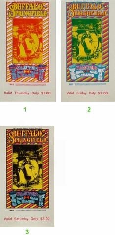 Buffalo Springfield Vintage Concert Poster from Fillmore