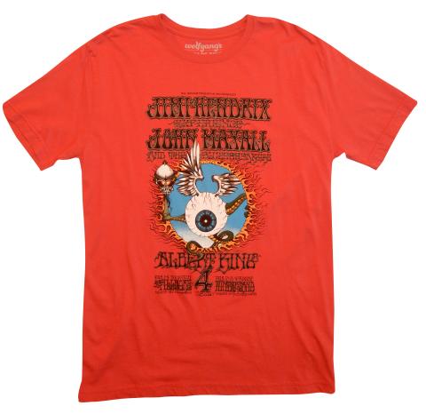 Jimi Hendrix Experience Men's Vintage Tour T-Shirt