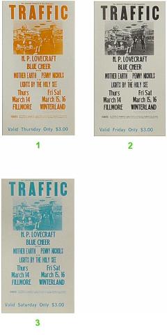 Traffic Vintage Ticket