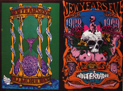 Grateful Dead Vintage Concert Handbill from Fillmore West