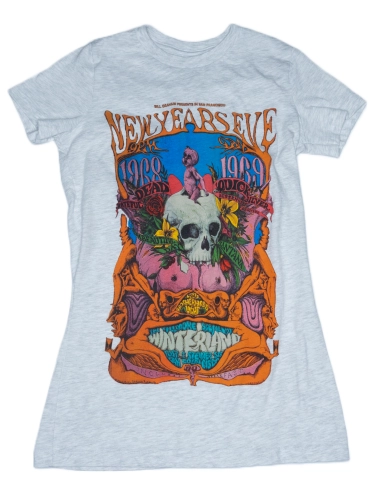 Grateful Dead Men's T-Shirt from Winterland, Dec 31, 1968 at Wolfgang's