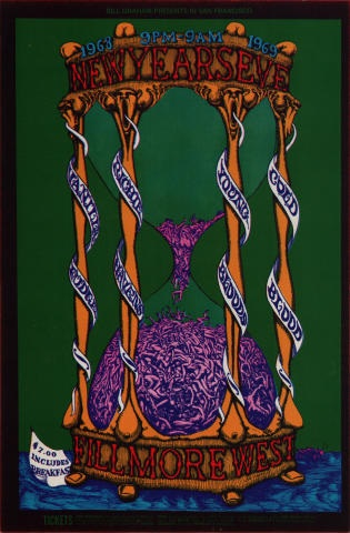 Vanilla Fudge Vintage Concert Poster from Avalon Ballroom