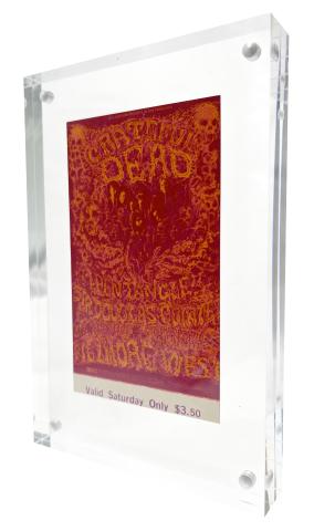 Grateful Dead Framed Vintage Ticket