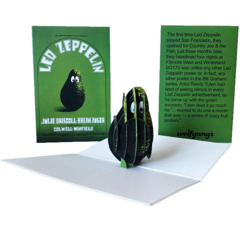 Led Zeppelin Pop-Up Greeting Card