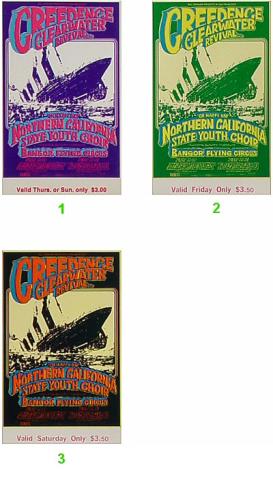 Creedence Clearwater Revival Vintage Ticket