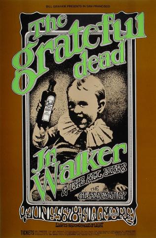 Grateful Dead Vintage Concert Poster from Fillmore West, Jun