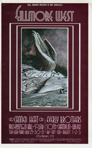 STUFF 1977再来日コンサートパンフレット Grateful Dead Vintage Concert Postcard from Fillmore Auditorium