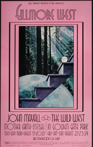 Canned Heat Vintage Concert Poster from Fillmore West, Jul