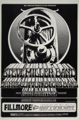 Steve Miller Band Vintage Concert Poster from Fillmore West Steve Miller Band Vintage Concert Poster from Fillmore West