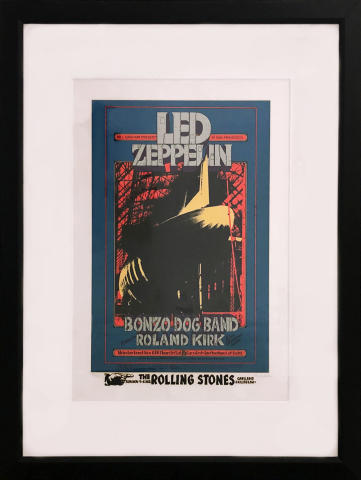 Led Zeppelin Vintage Concert Serigraph from Winterland, Nov 6, 1969 at  Wolfgang's