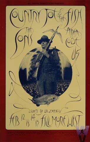 Country Joe & the Fish Postcard