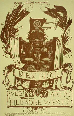 Pink Floyd Vintage Concert Poster from Oakland Coliseum