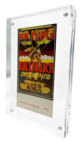 B.B. King Framed Vintage Ticket