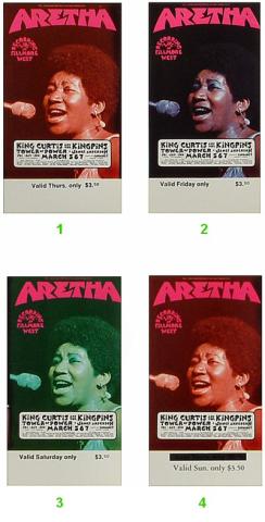 Aretha Franklin Vintage Ticket