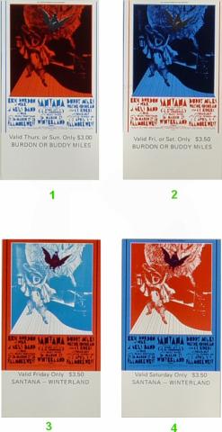 Eric Burdon & War Vintage Ticket