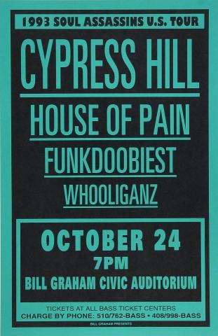 Cypress Hill Vintage Concert Poster from Mid Hudson Civic Center