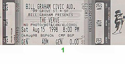 The Verve Vintage Ticket