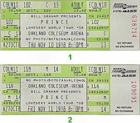 Prince Vintage Ticket